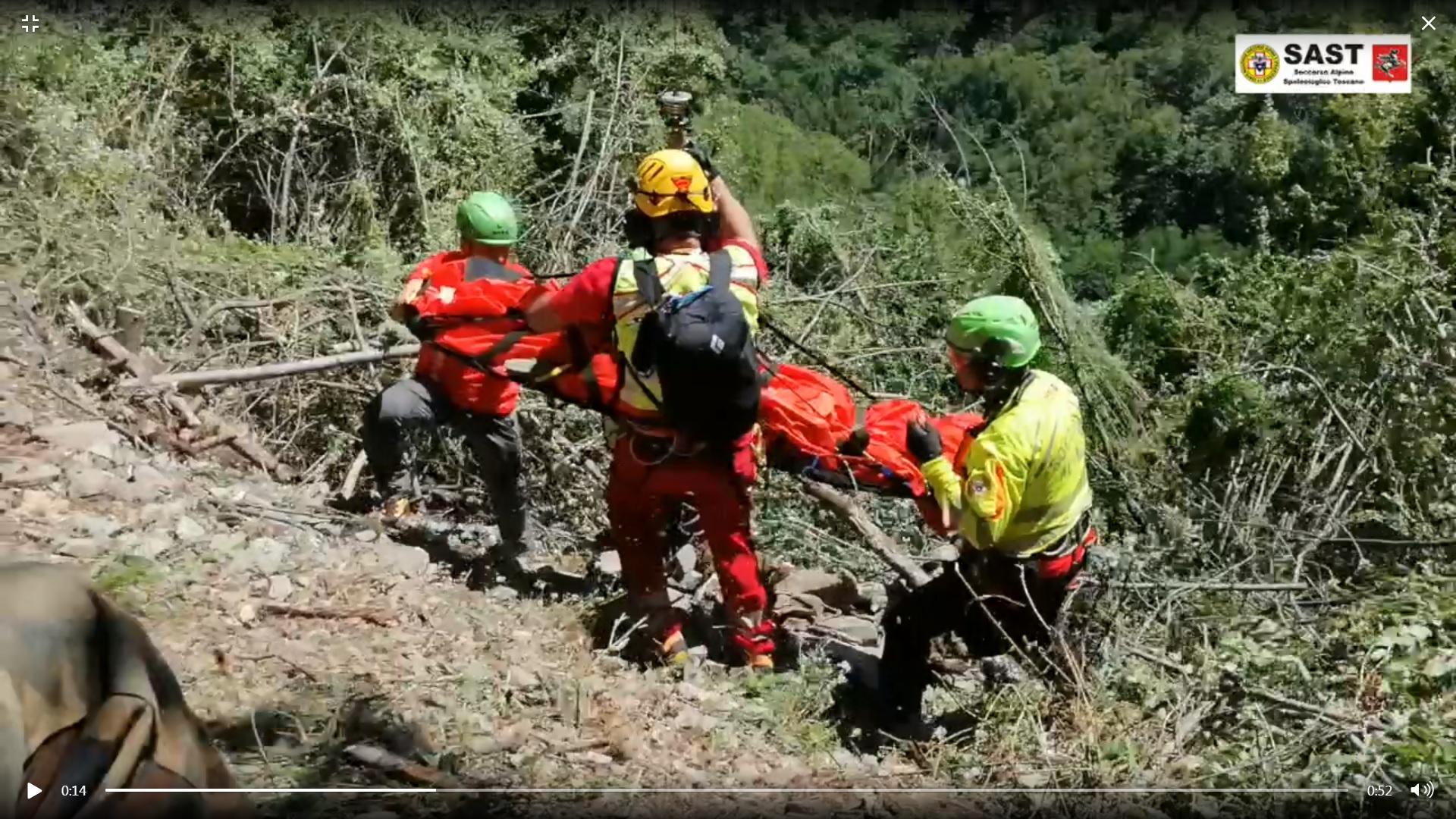 Novantenne disperso a Castelnuovo: il salvataggio del Sast 