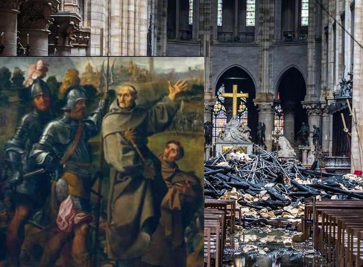 San Bernardino supera il rogo di Notre Dame Salva l’opera del Carracci conservata a Parigi 