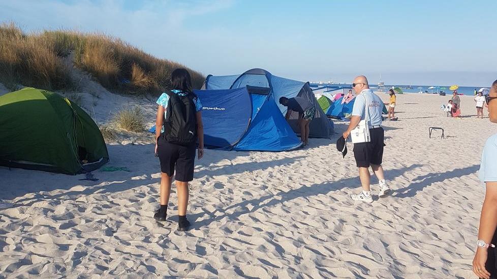 Dormono in tenda alle Spiagge bianche: raffica di multe