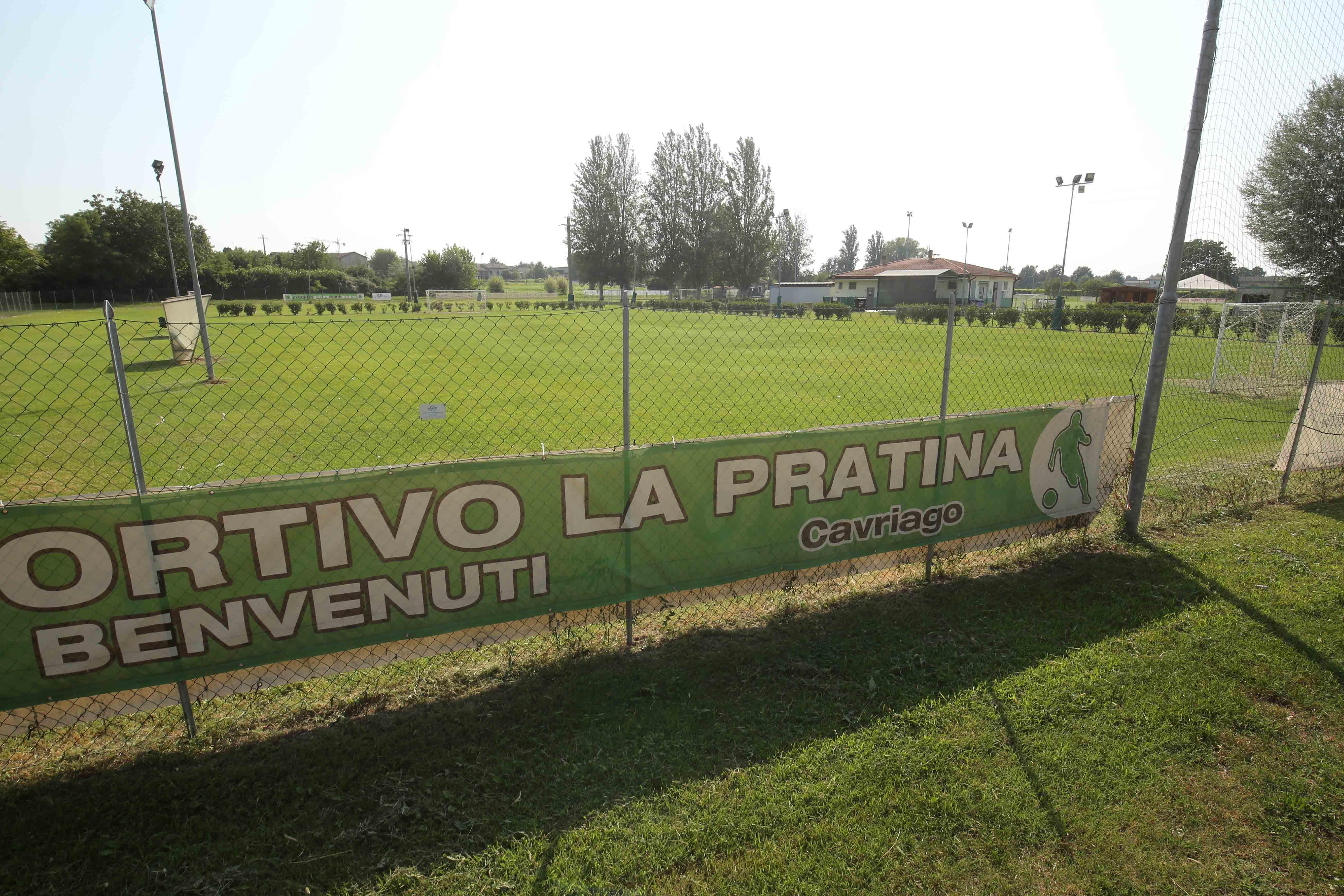 Uno scorcio del centro sportivo gestito dal Celtic Boys Pratina, a Cavriago