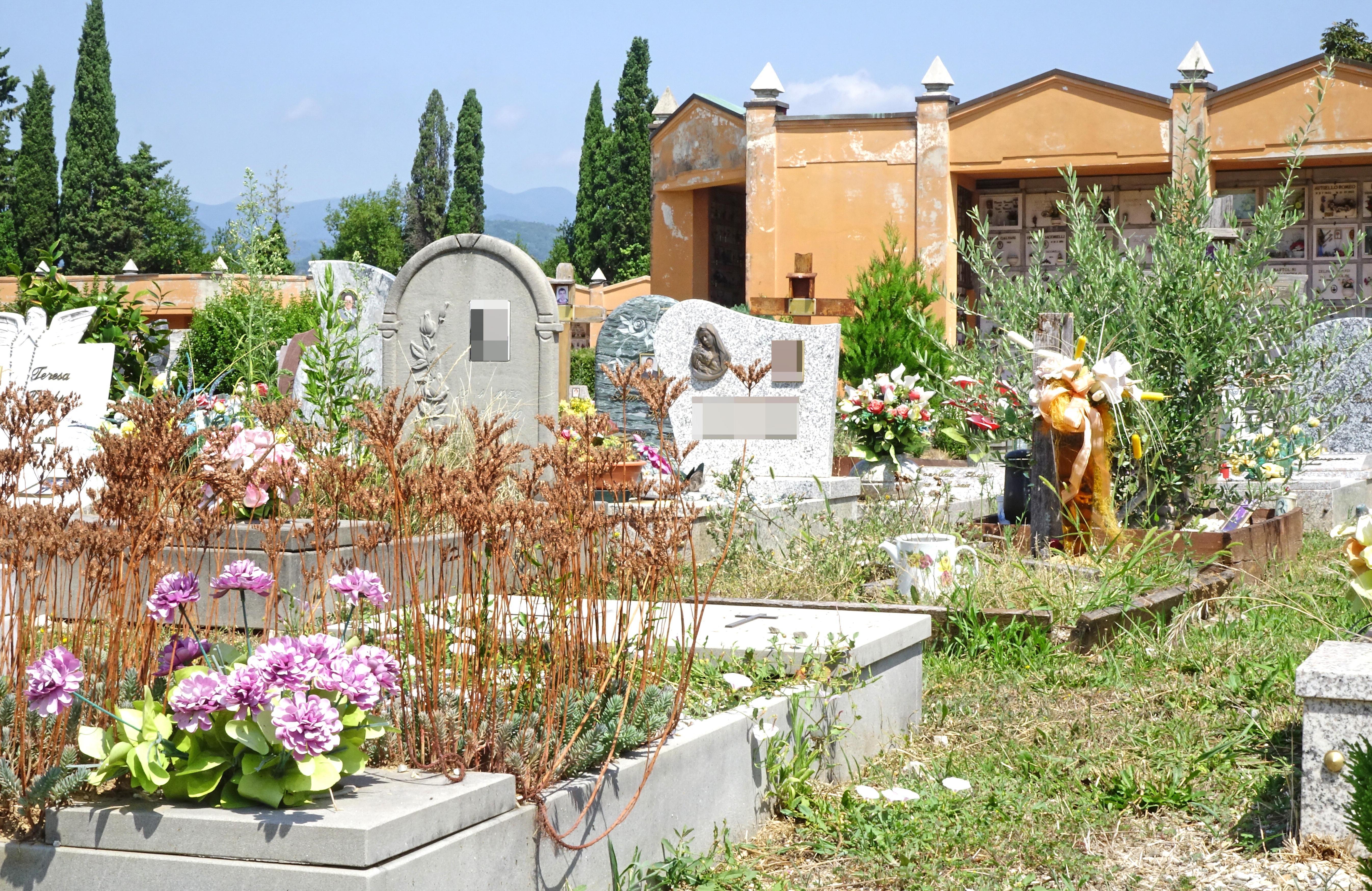 L’incuria regna nei cimiteri comunali e il taglio dell’erba non è sufficiente 
