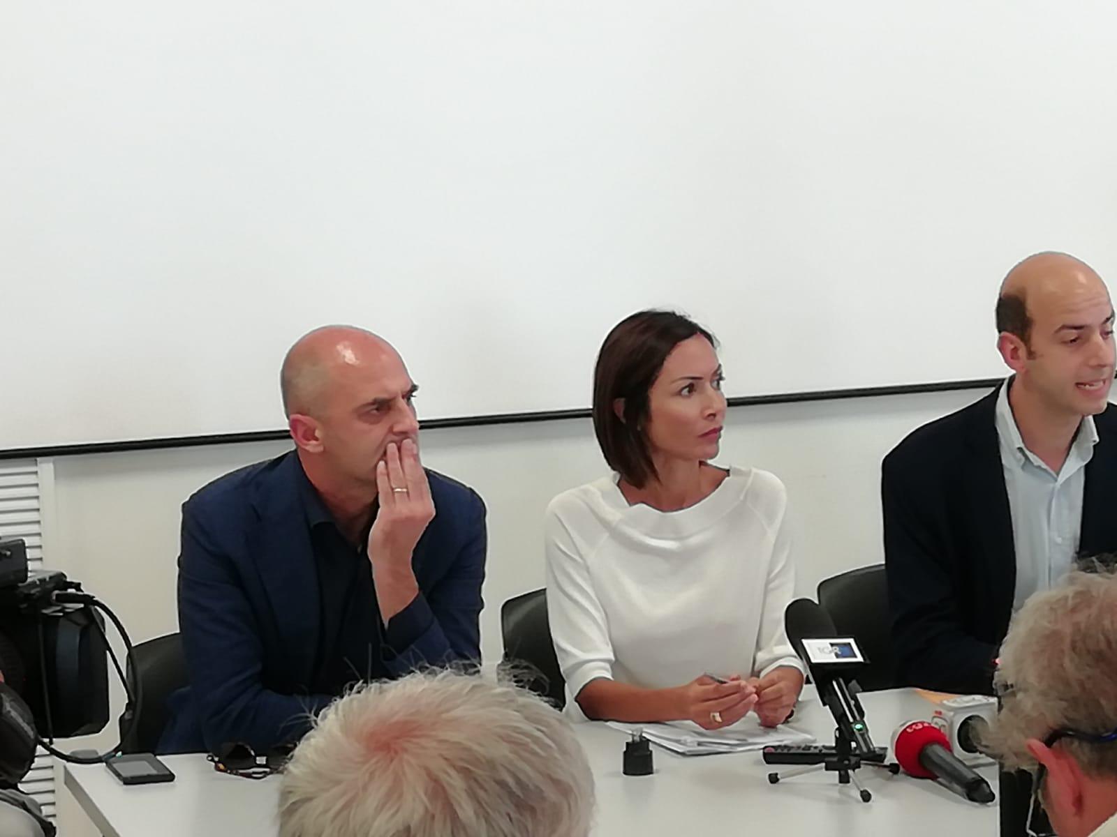 Stefano Mugnai, Mara carfagna (Fi) e il commissario Jacopo Marzetti (foto dal profilo Twitter della vicepresidente della Camera Mara Carfagna)