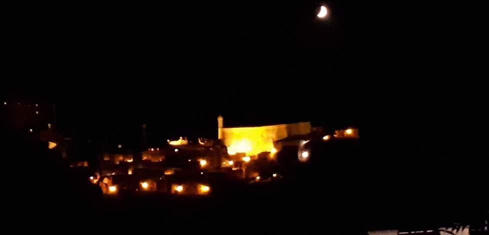 La magia di notte Il Masso Leopoldino illuminato al Led 