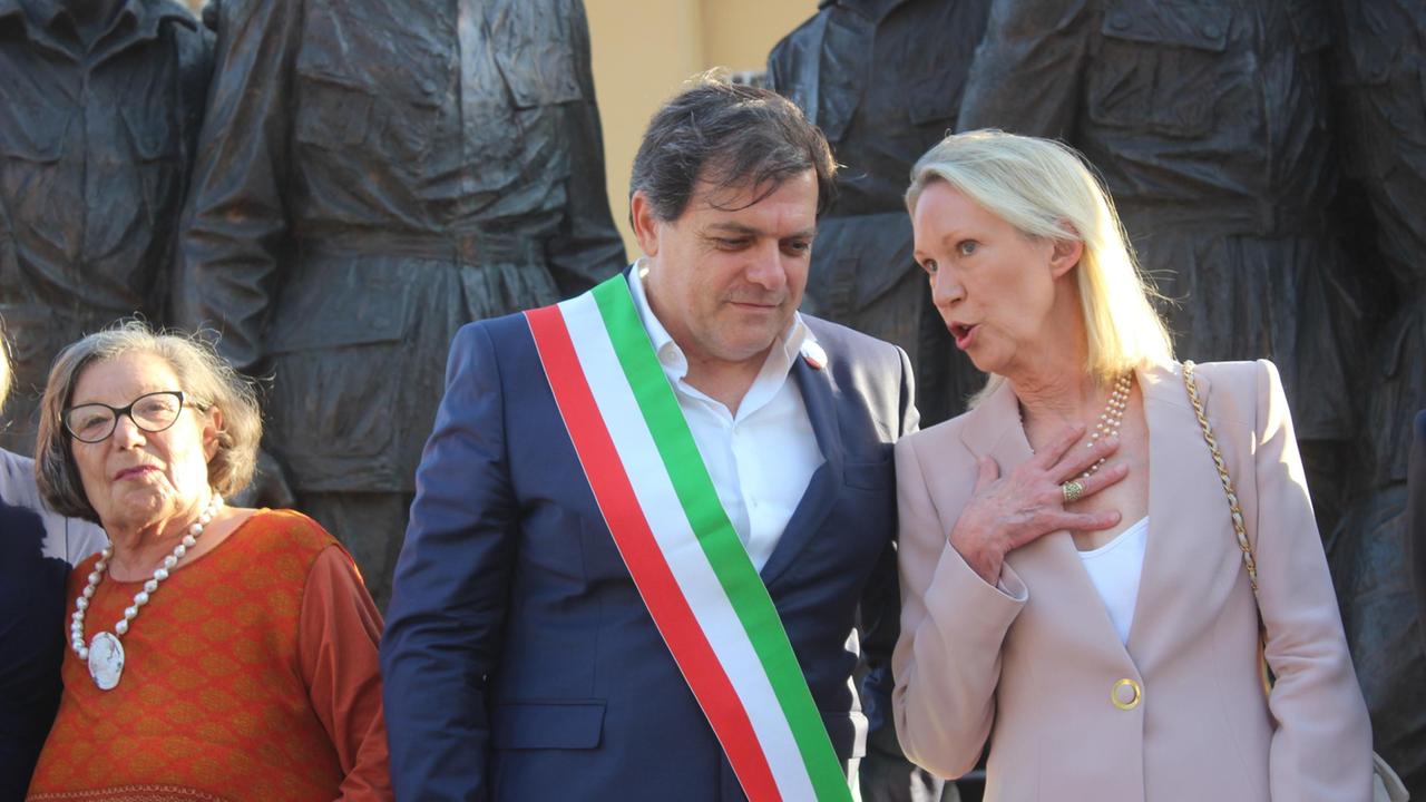 Anne Eisenhower con il sindaco Alberto Giovannetti