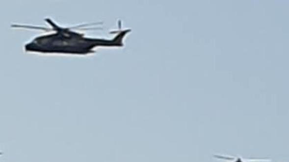 Elicotteri senza insegne ma era l’Aeronautica