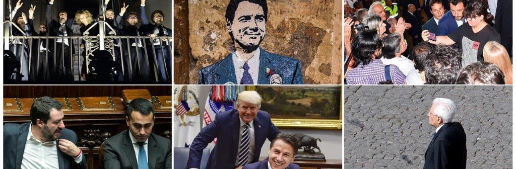 Balconi, murales, selfie e poltrone: in 6 foto la commedia del governo