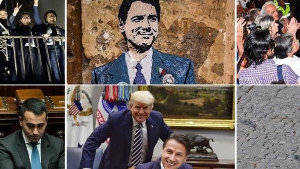 Balconi, murales, selfie e poltrone: in 6 foto la commedia del governo