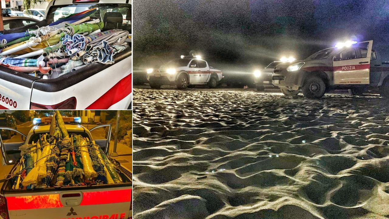 Blitz in spiaggia, sequestrati ombrelloni e sdraio piazzati per tenere la prima fila