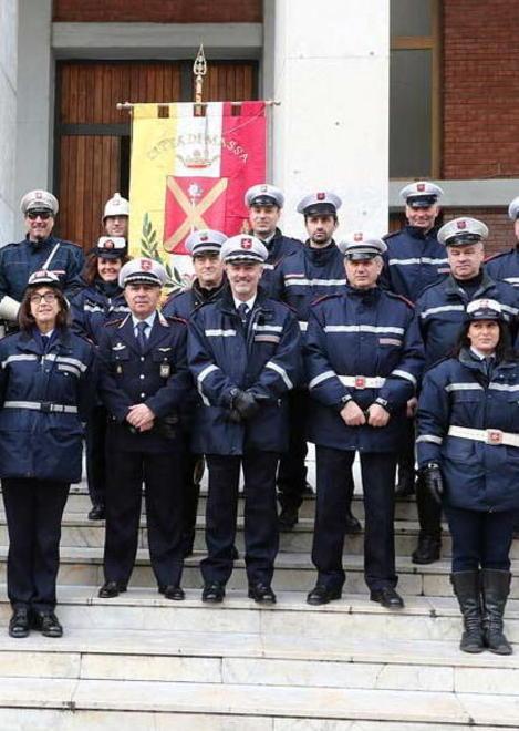 Vigili urbani durante una cerimonia (Foto d'archivio)