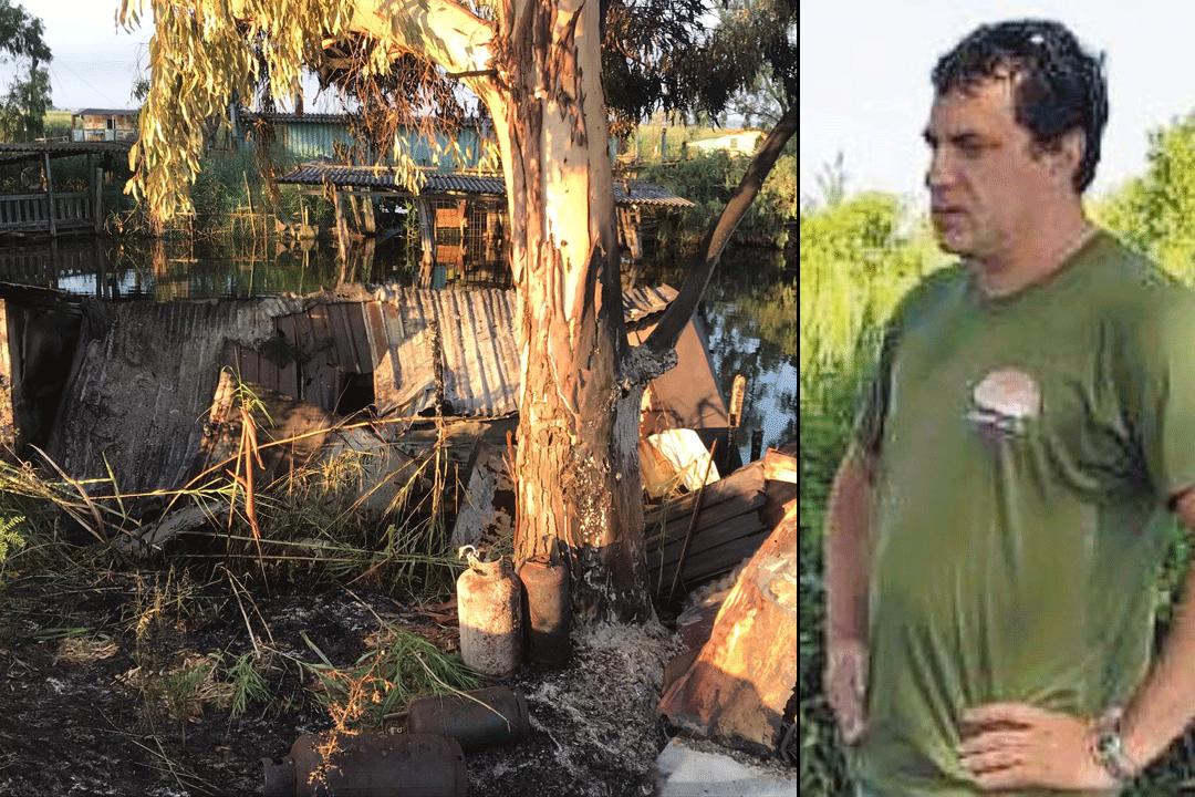 Bruciate le barche e la baracca di un attivista per la tutela del lago 