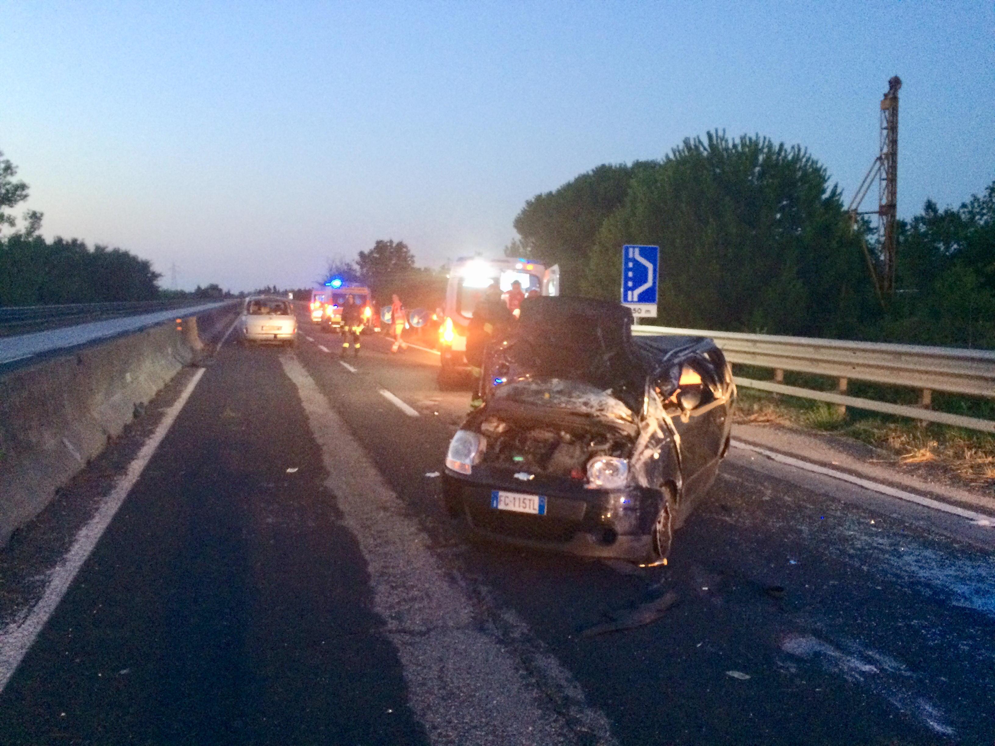 L'incidente (foto Michele Falorni)