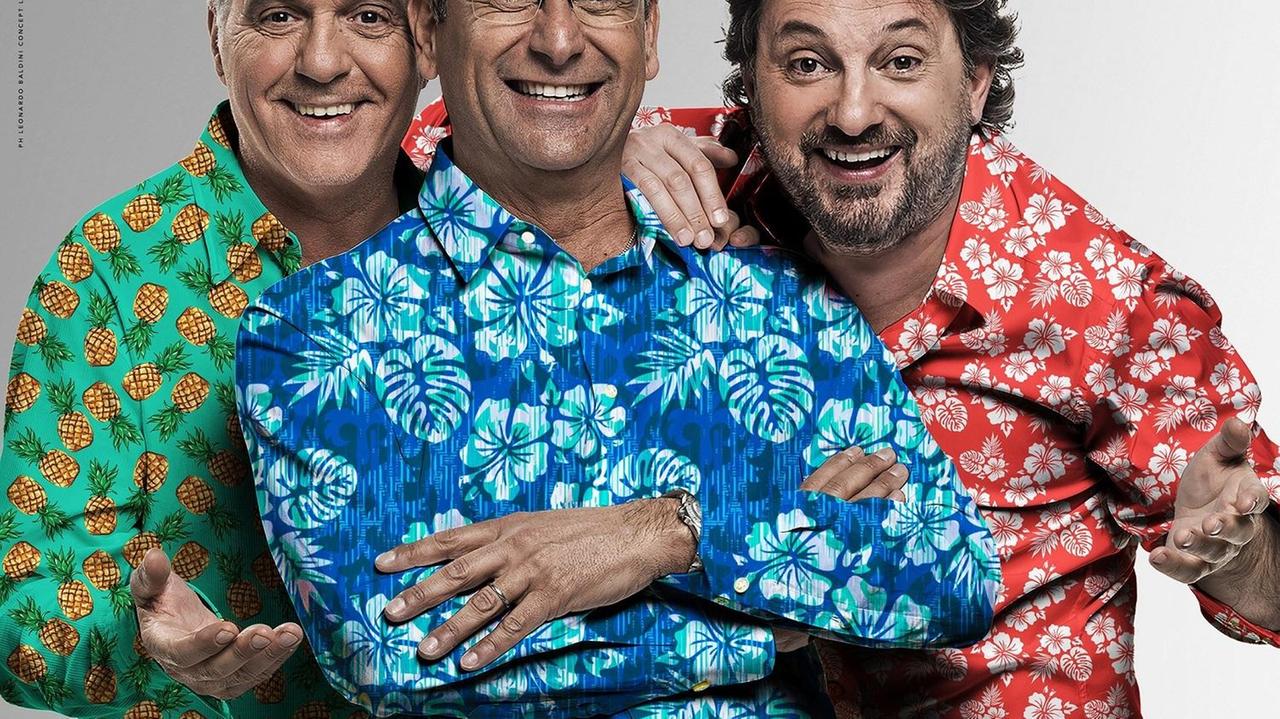 Conti, Panariello e Pieraccioni questa sera, lunedì 12 agosto, all’Arena Versilia
