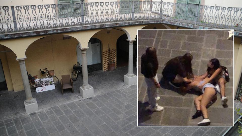 Ragazza sviene in piazza a Lucca, gli amici la lasciano da sola 
