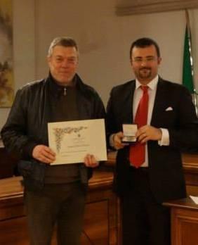 Da sinistra Luca Vannini e il sindaco Thomas D’Addona