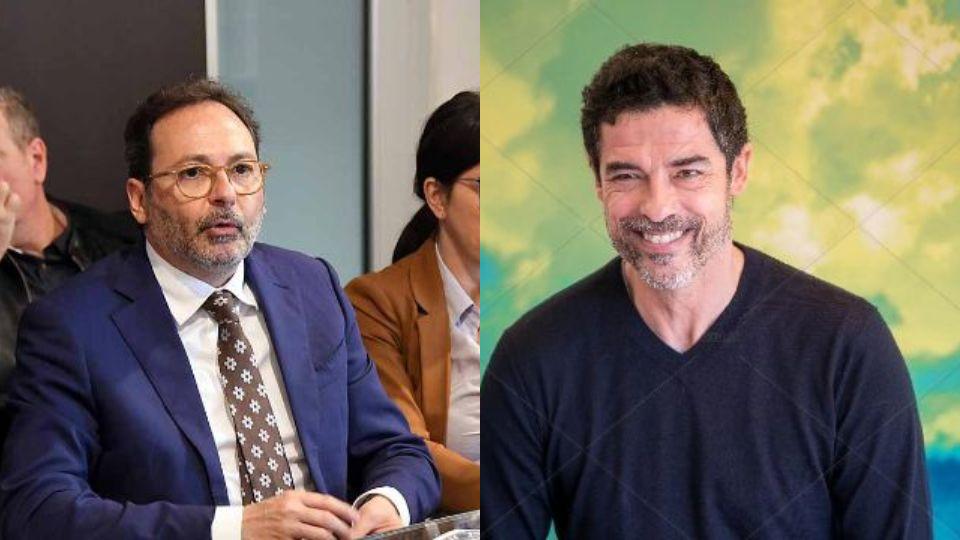 Il sindaco di Massa Francesco Persiani e Alessandro Gassman