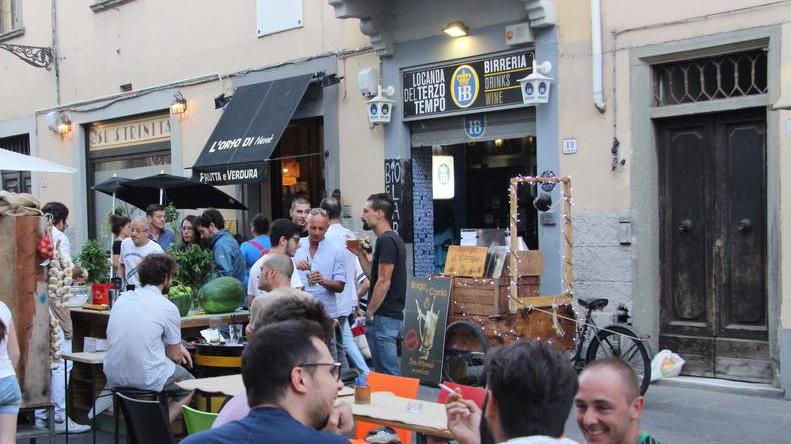 Un tratto di via Santa Trinita