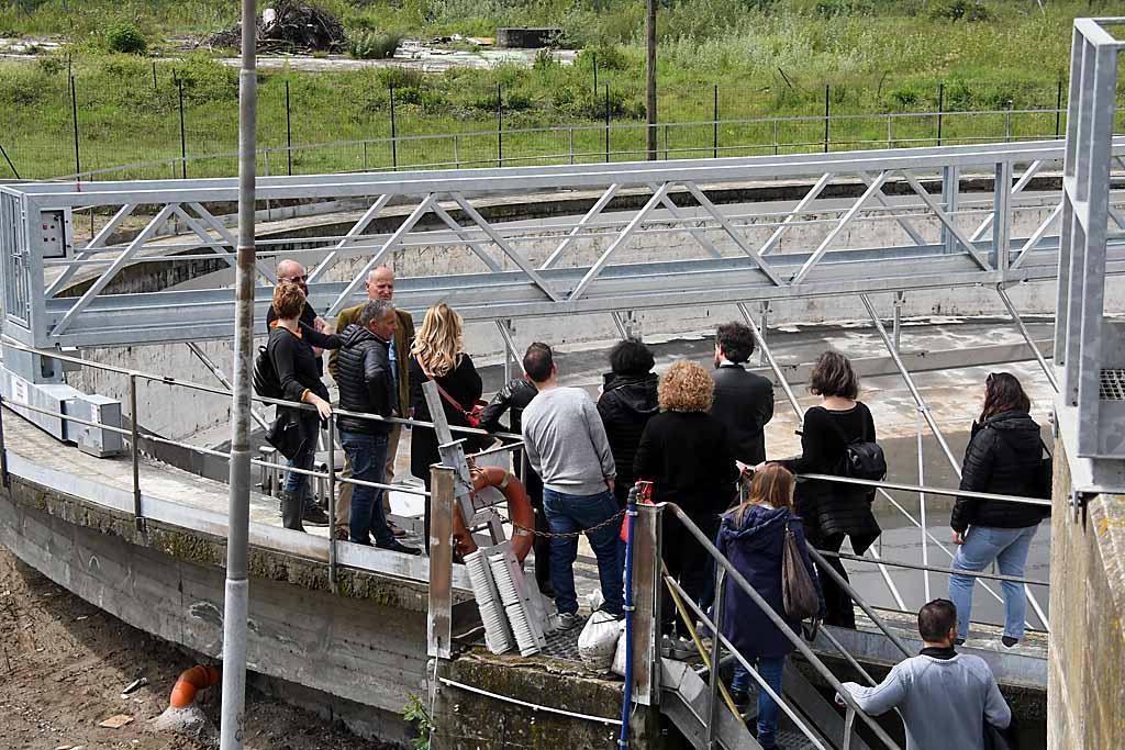 Un sopralluogo al depuratore del Lavello