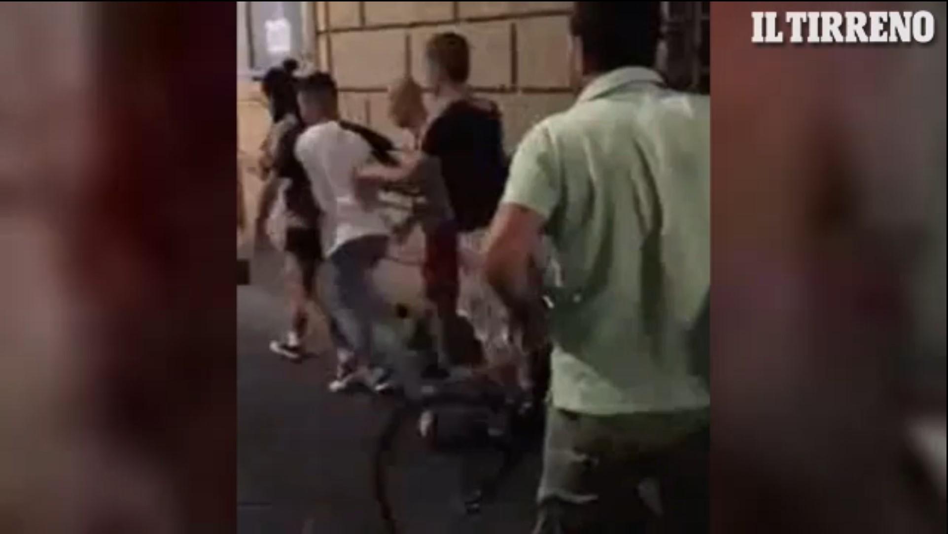 La fuga dei presunti aggressori