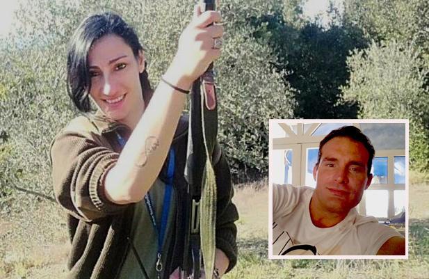 Sonia Santi, 33 anni, di Suvereto; nel riquadro, Mirko Meozzi, 45 anni, sarebbe lui ad aver ucciso Bouazza Jarmouni