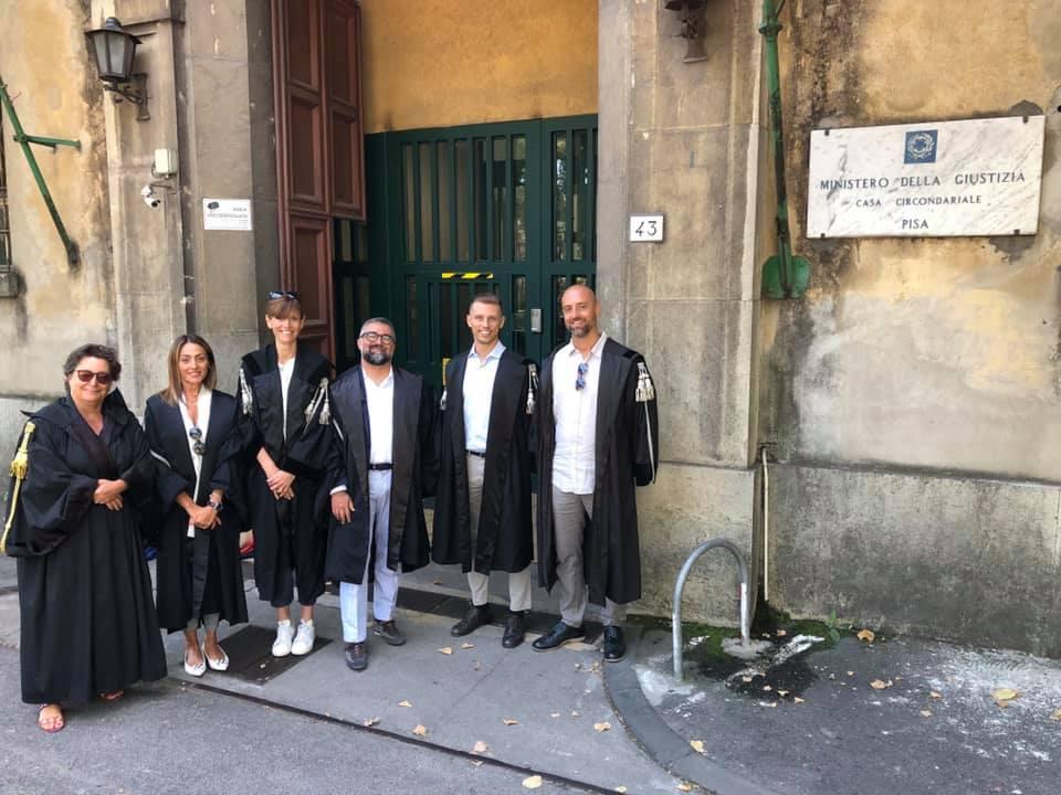 La delegazione degli avvocati che ha visitato il Don Bosco nel giorno di Ferragosto