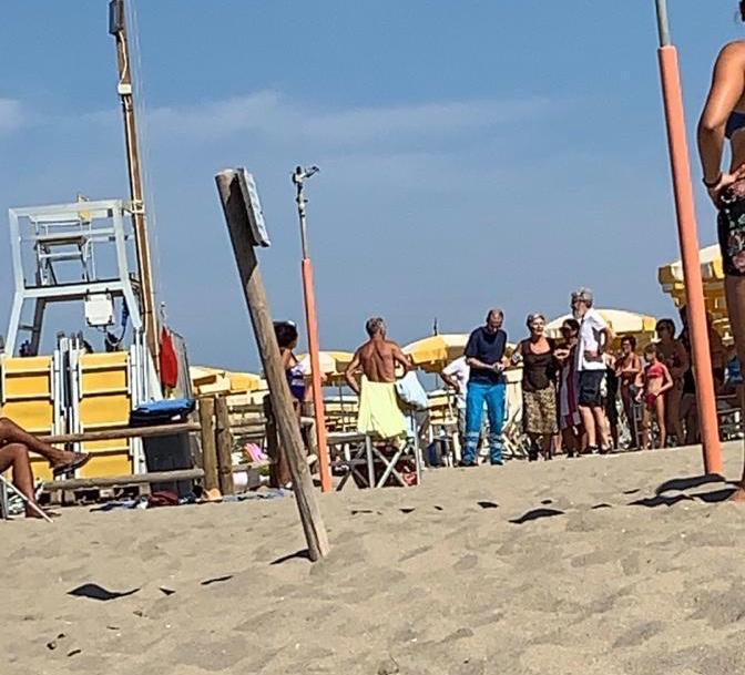 La spiaggia dove è avvenuto il decesso del pensionato