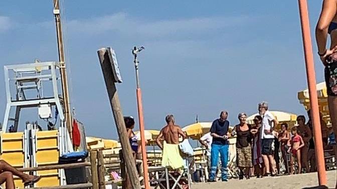 La spiaggia dove è avvenuto il decesso del pensionato