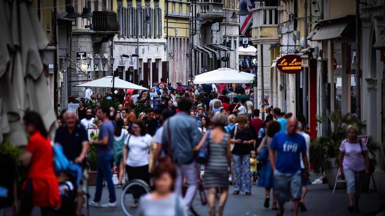 Corso Carducci a Grosseto (foto Agenzia Bf)