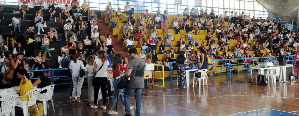Concorso da educatore Palazzetto gremito 