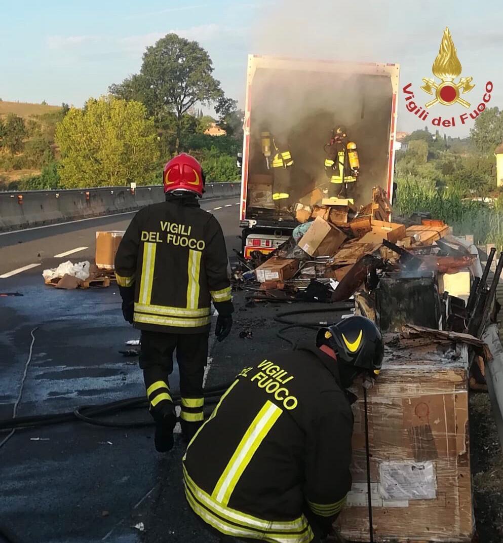 Il camion a fuoco