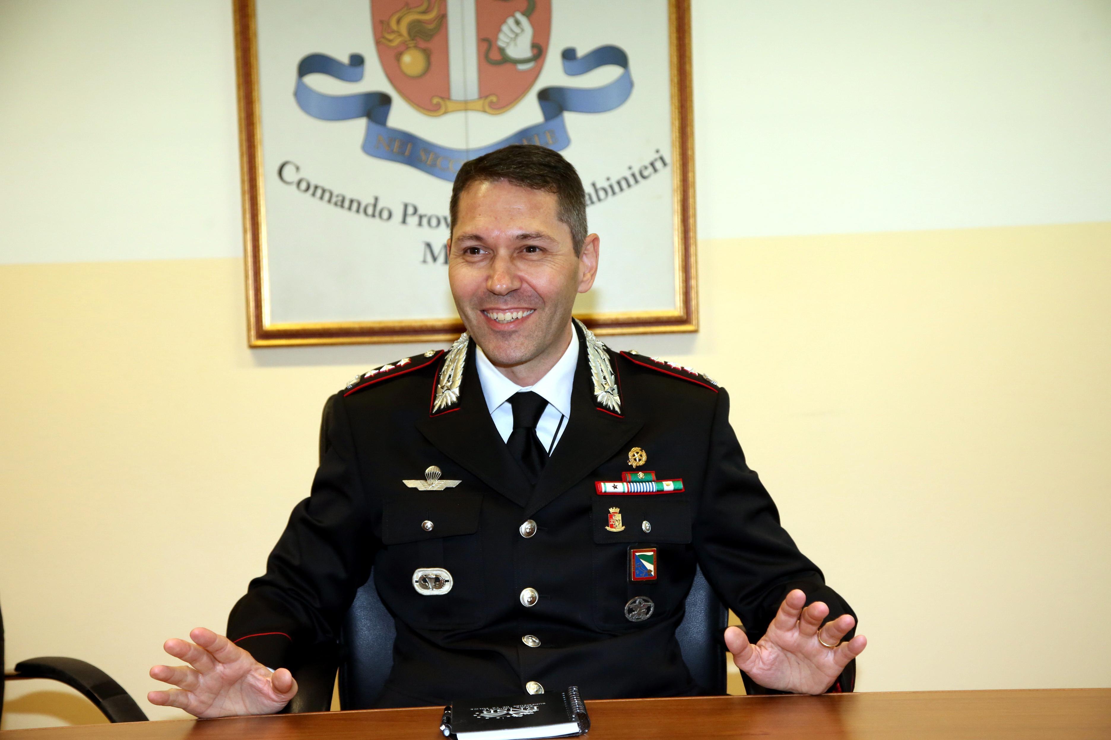  Marco Pucciatti è il nuovo comandante dei carabinieri di Modena