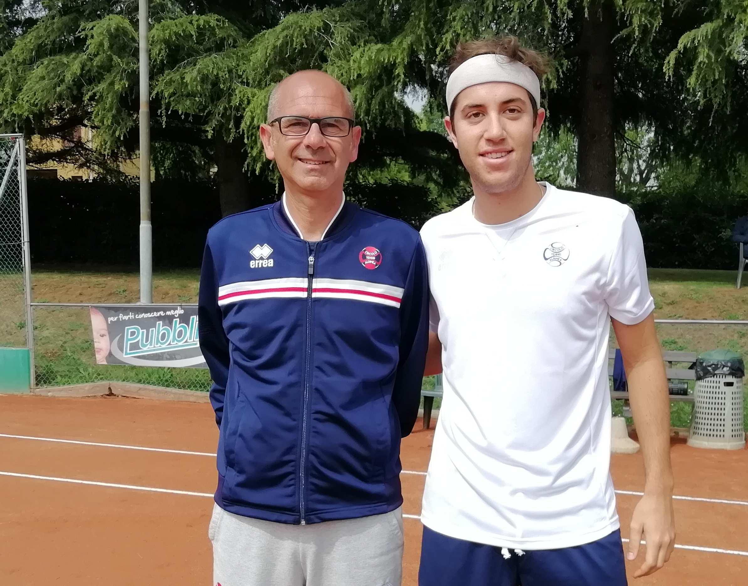 Lorenzo Bocchi con il maestro Cristian Fava