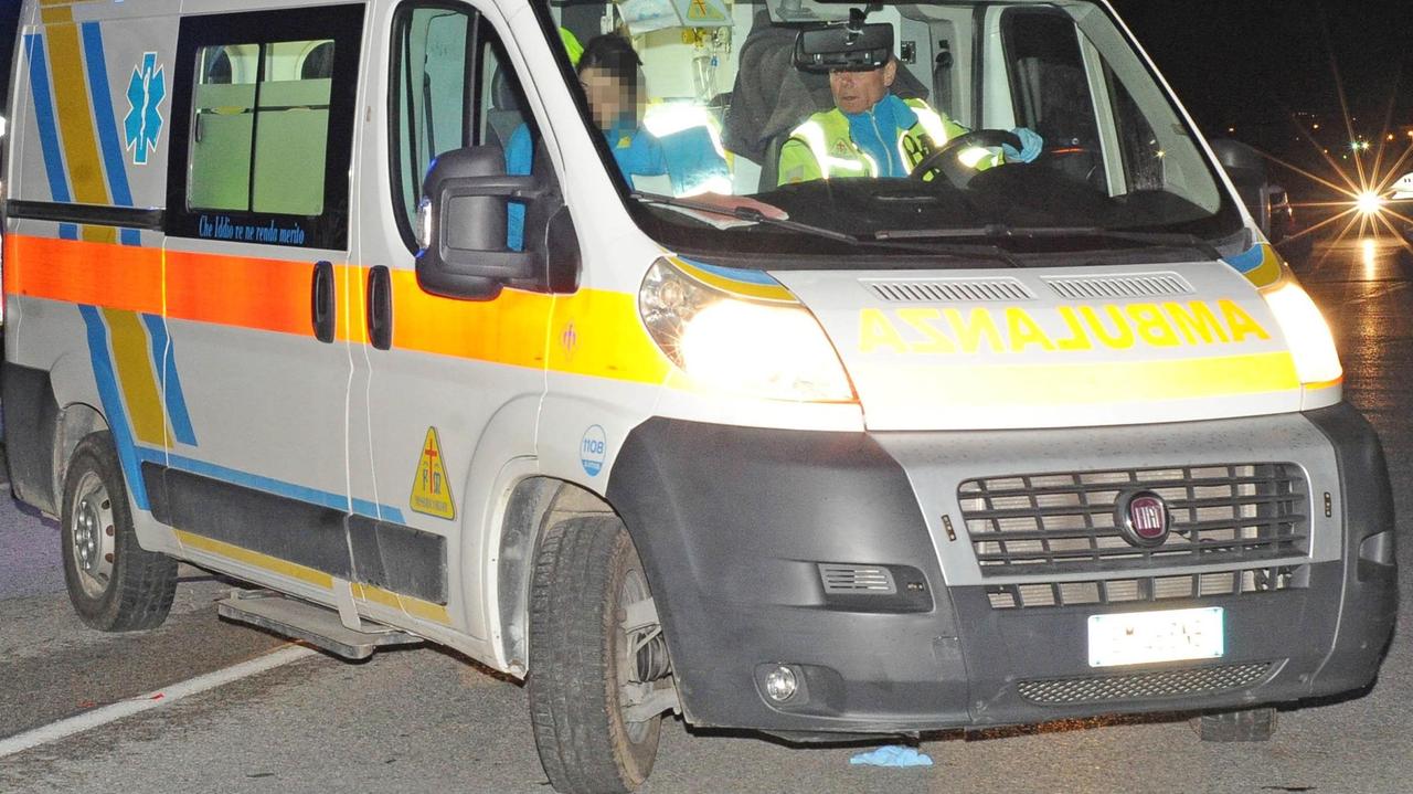 In azione ambulanza della Misericordia