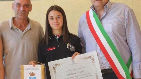 La campionessa Vizzoni premiata in municipio