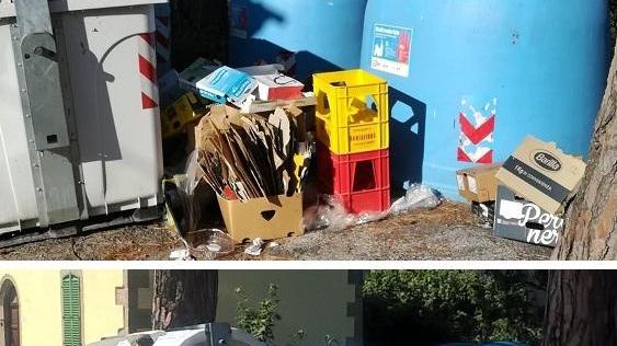 Dopo la protesta Sei rimuove i rifiuti abbandonati