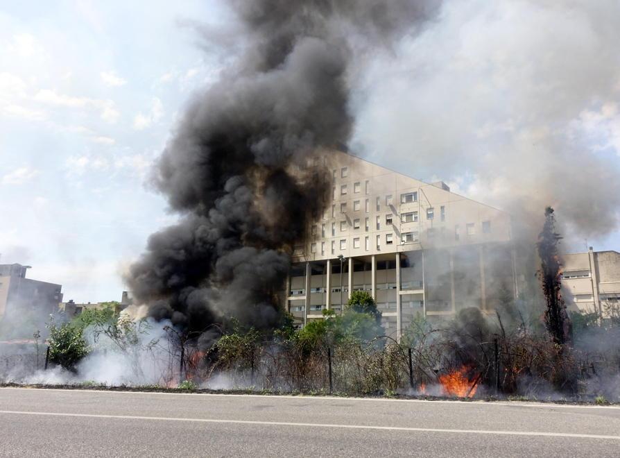 Erbacce e cassonetti in fiamme alle Fornaci