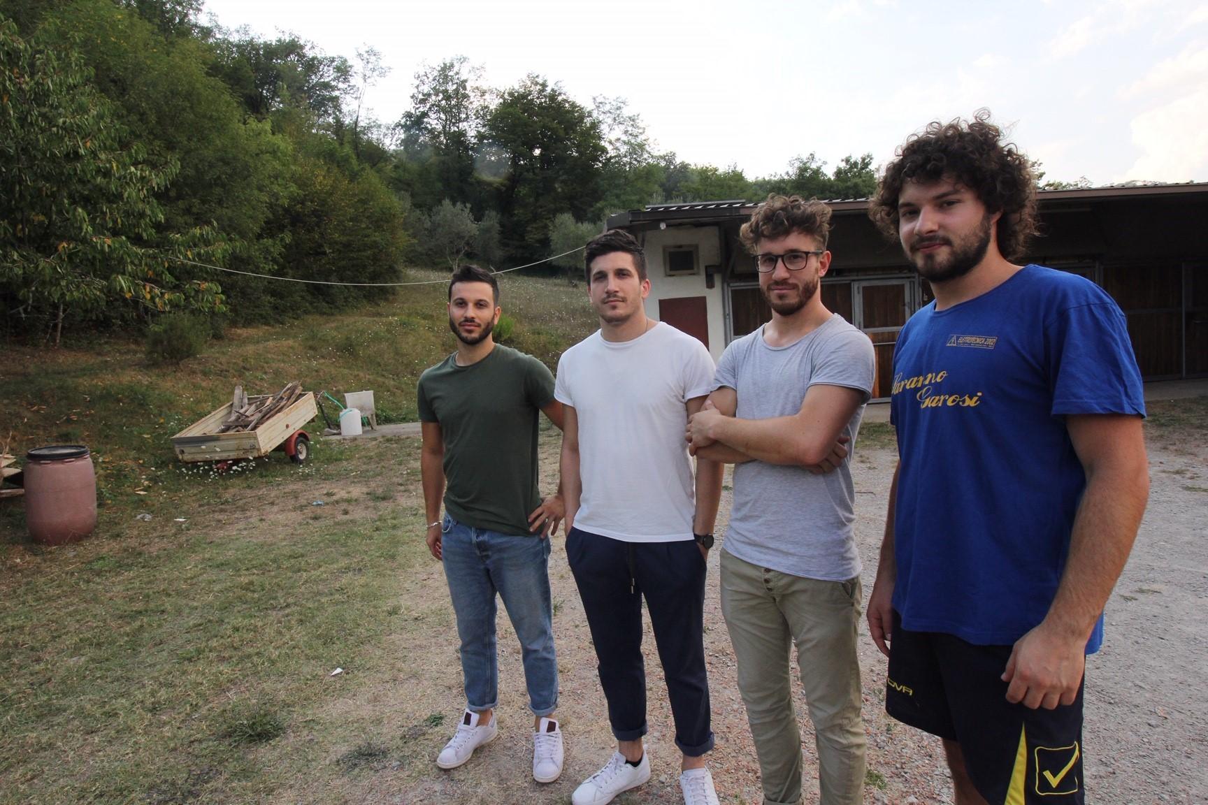 Da sinistra Gianluca Galli, Francesco Brachi, Lorenzo Galli, Marco Paladini (foto Batavia)