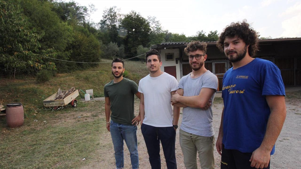 Da sinistra Gianluca Galli, Francesco Brachi, Lorenzo Galli, Marco Paladini (foto Batavia)
