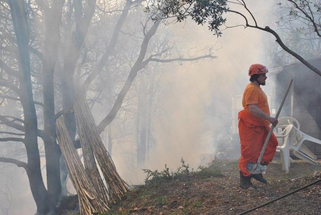 Riprende con forza il rogo nel bosco di Colognole 