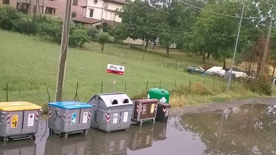Via Pacinotti sempre allagata