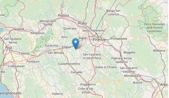 Scossa di terremoto avvertita nell'Empolese 