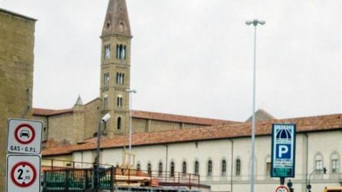 L'ingresso del parcheggio sotterraneo della stazione di Santa Maria Novella a Firenze