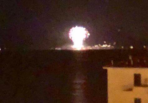 I fuochi visti da Piombino