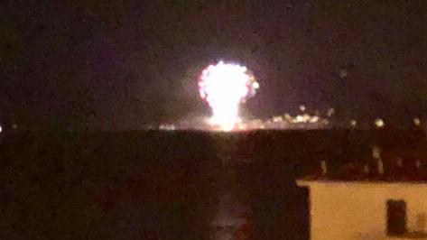 I fuochi visti da Piombino