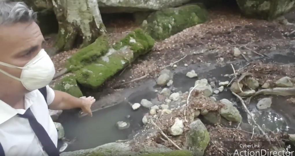 Un fermoimmagine del video girato da Lorenzo Mancineschi sul monte Amiata