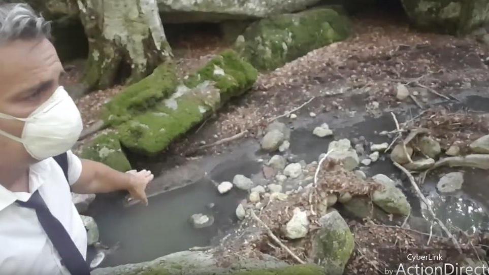 Un fermoimmagine del video girato da Lorenzo Mancineschi sul monte Amiata
