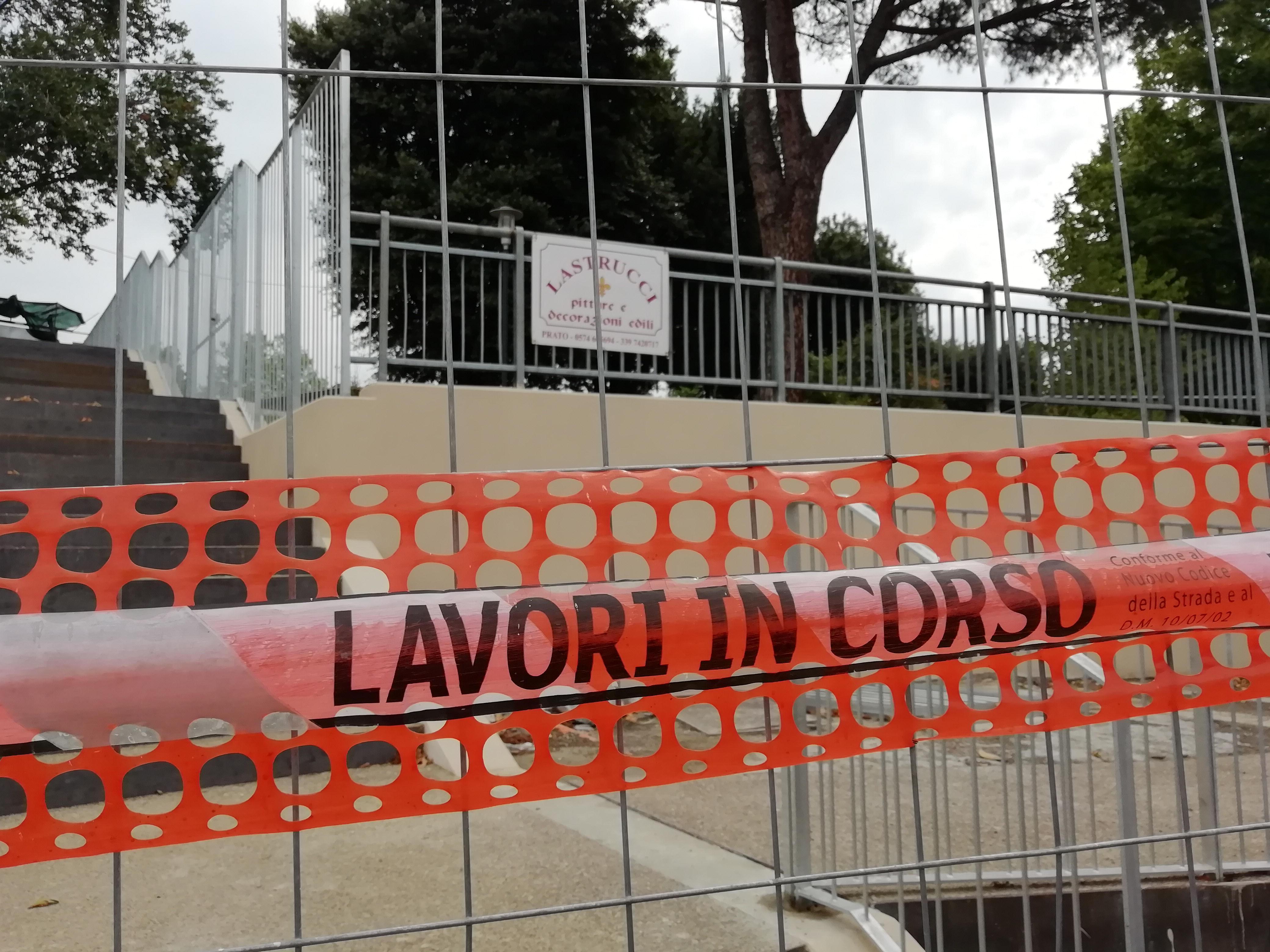 Il cantiere della Passerella