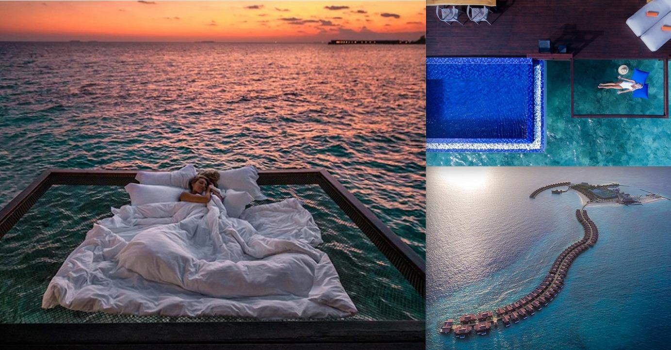 Dormire direttamente sulle onde del mare alle Maldive l’albergo che regala emozioni 