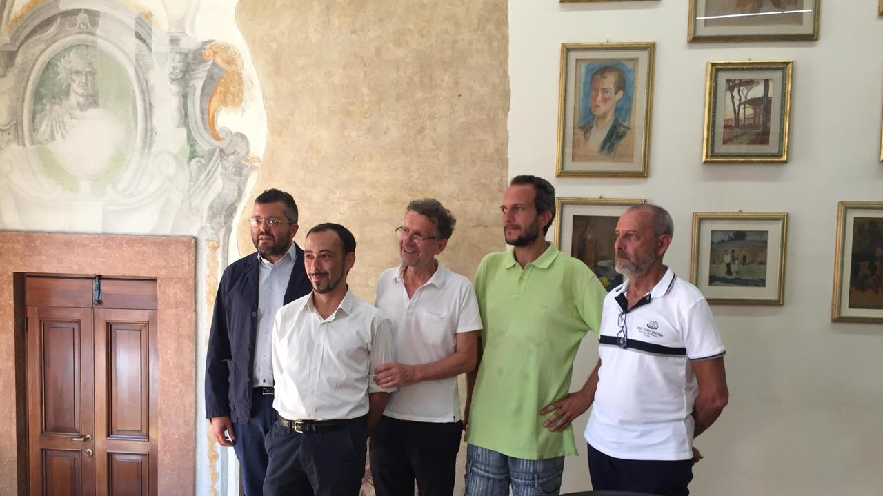 Da sinistra: Simone Mangani, Davide Finizio, Walter Bernardi, Nicola Di Filippo, Piero Riccomini