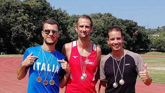 I biancorossi over 35 fanno incetta di medaglie