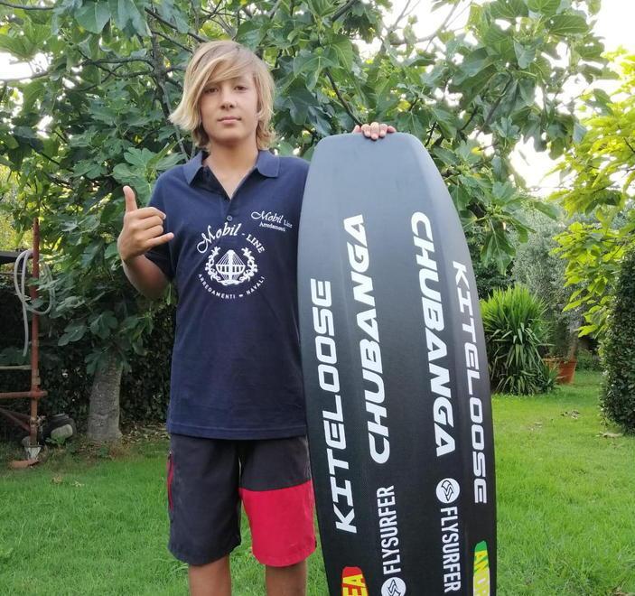 Due medaglie nel kiteboarding per il giovanissimo Andrea Principi